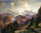 Thomas Moran Canvas Paintings - The Grand Canyon
